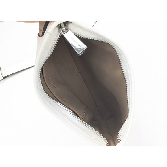 Michael Kors White Perforated All Over MK Logo Belt Bag Up to 38" Waist - Picture 5 of 6